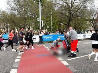 Sanitaeter beim Hannover Marathon