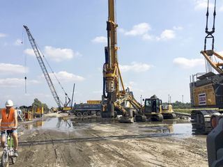 Erdrutsch auf der Autobahn