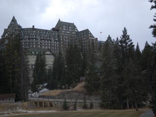 Ein Schloss in den Rocky Mountains