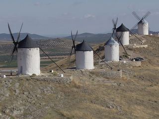 Im Flug ueber Suedspanien