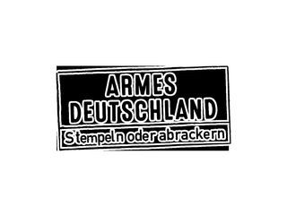 Armes Deutschland - Stempeln oder abrackern?