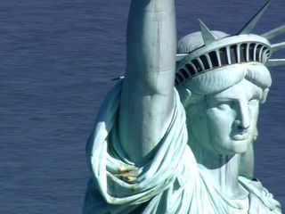 Im Flug ueber New York