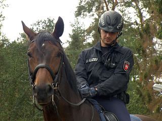 Einsatz fuer die Pferdepolizei