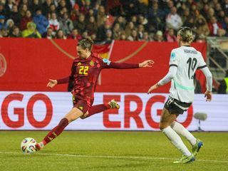 Fussball-Laenderspiel der Frauen WM-Qualifikation Deutschland - Österreich