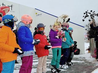 Pferderennen im Schnee