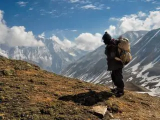 Postbote im Himalaya Postbote im Himalaya