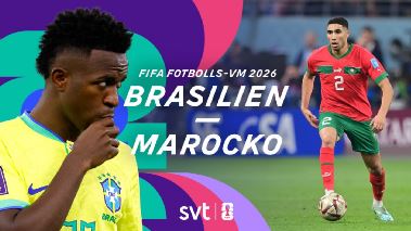FIFA Fotbolls-VM 2026: Brasilien-Marocko