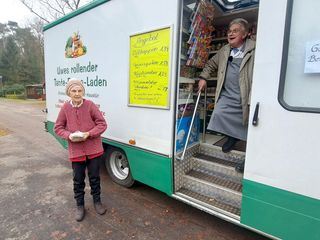 Advent beim rollenden Supermarkt