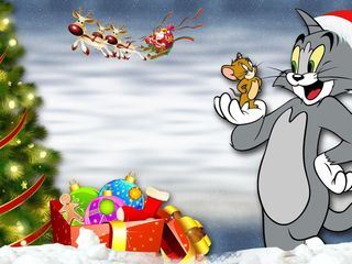 Tom und Jerry als Weihnachtswichtel